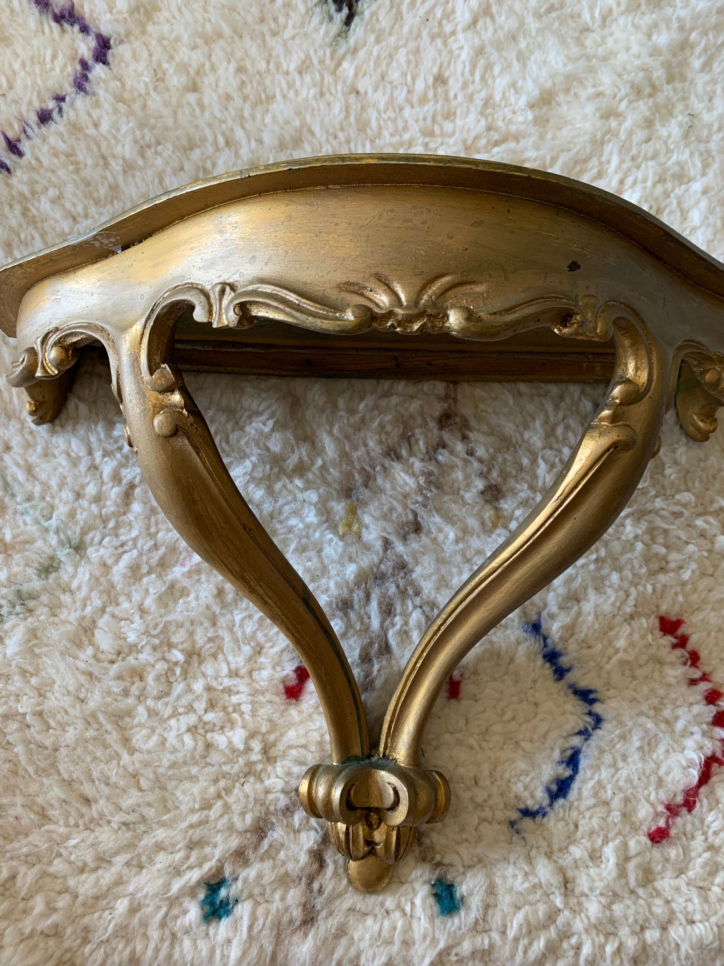 Golden baroque console