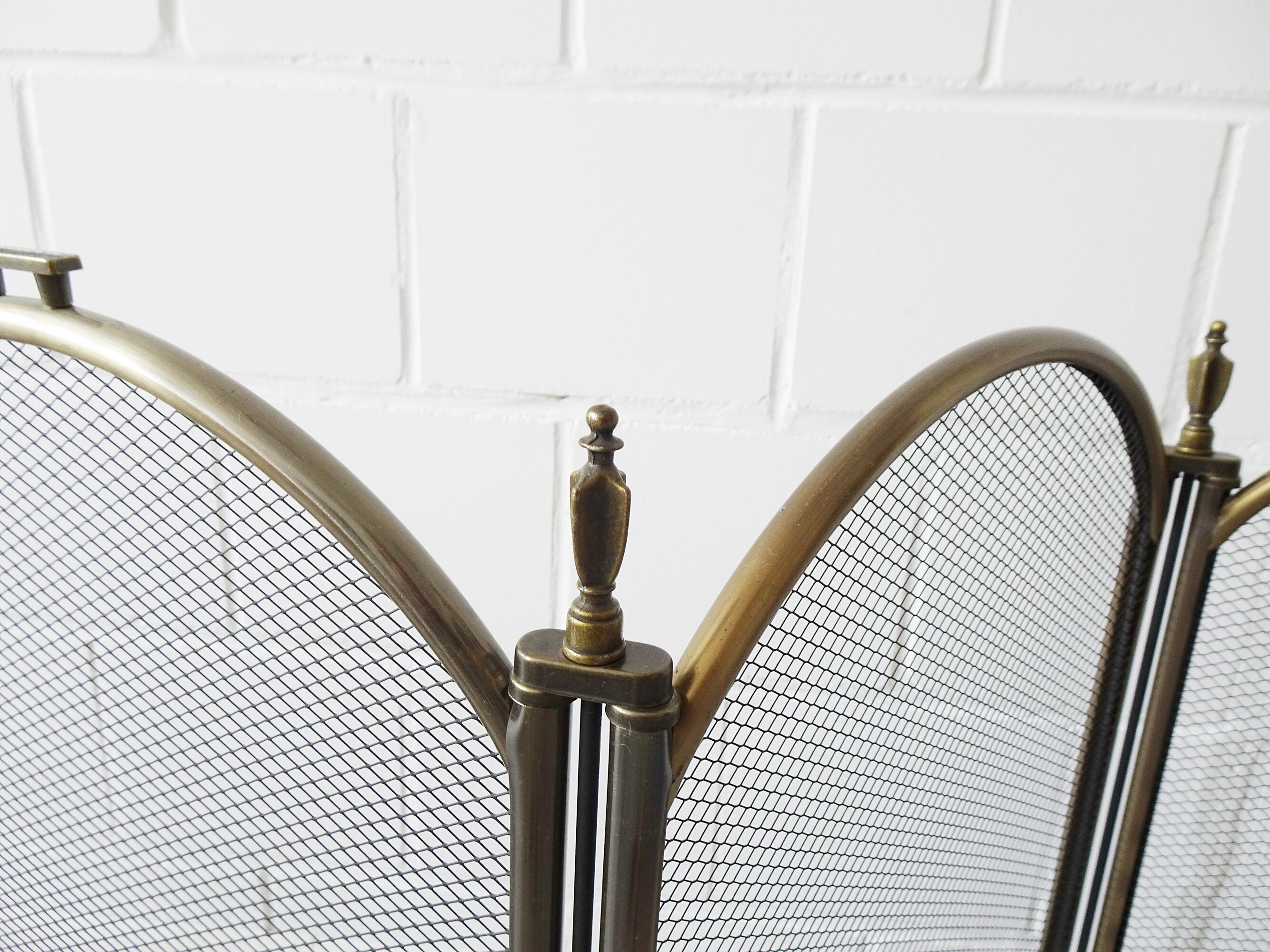 écran de cheminée vintage pliable
