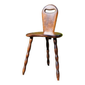 Chaise tripode chalet années 50
