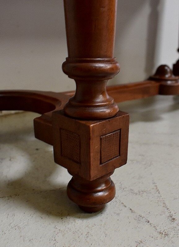 Piano bench in Solid Walnut, Louis XIV style - Mid-19th century