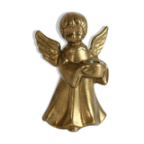 Brass cherub candle holder
