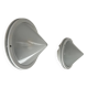 Pair of vintage sandblasted glass and metal wall lights, Prisma Italy 1980
