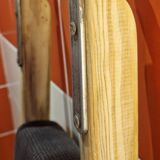 Vintage pine towel rack shelf ladder