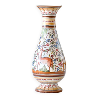 Large handcrafted Coimbra vase, hand-painted, unique piece