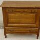 Small oak cabinet, 1 tilting door and 1 drawer