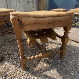 Series of five Louis XIII walnut stools