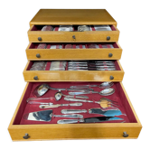 Cutlery 143 pieces Grand Prix de Monaco art deco with silversmith