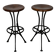 Pair of Italian Industrial Workshop Stools / Bar Stools