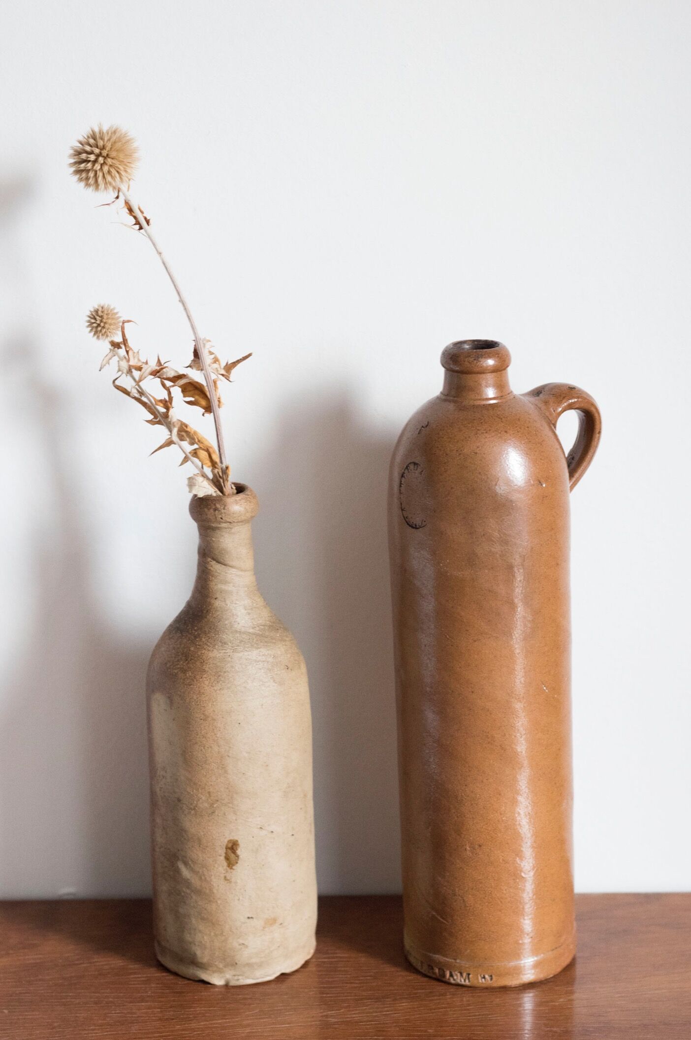 Bottle made of ancient sandstone