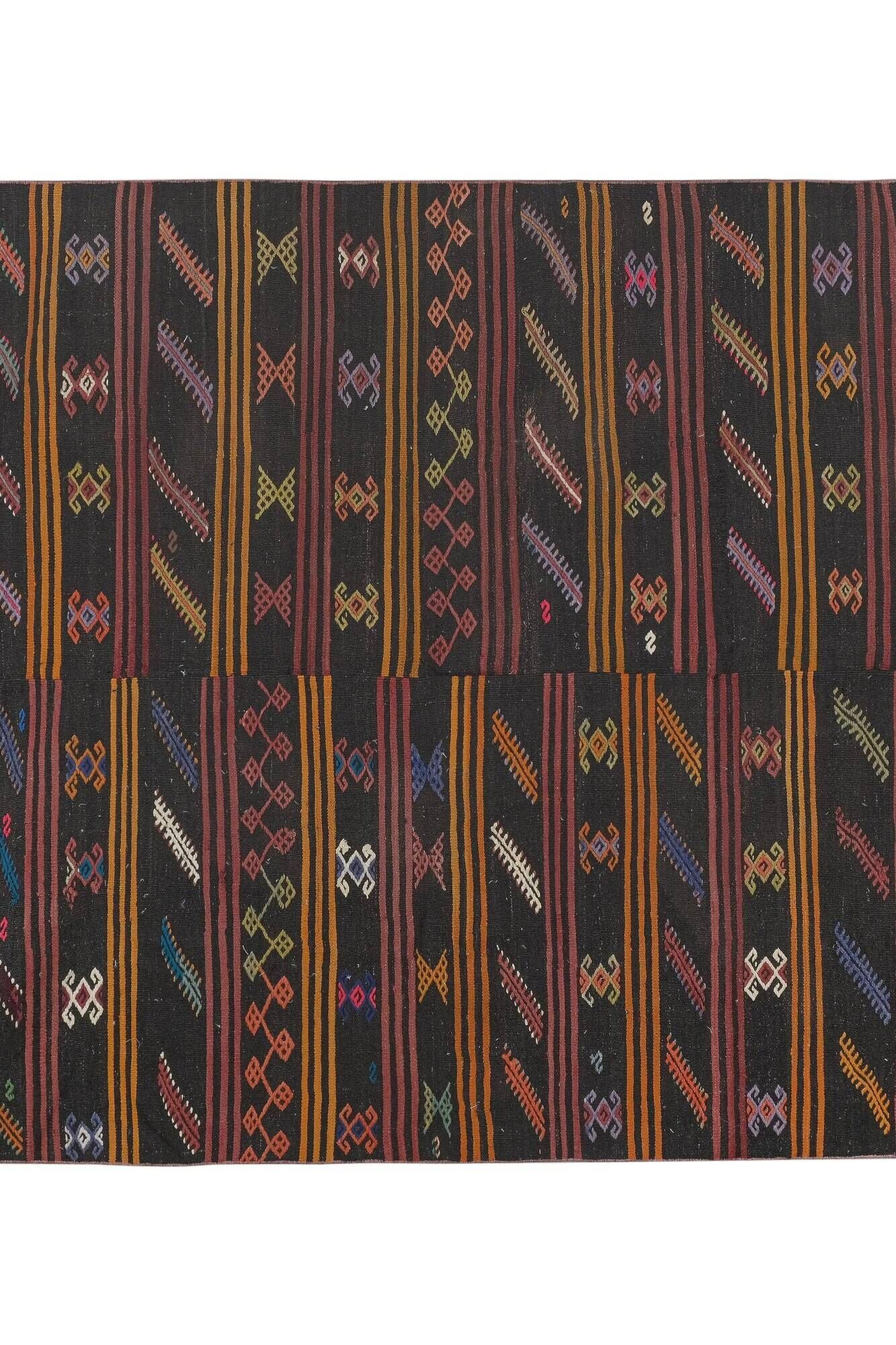 Tapis Kilim turc vintage tissé main