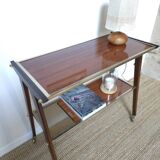 Side table with compass legs