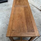 Table console XIXème en chêne massif
