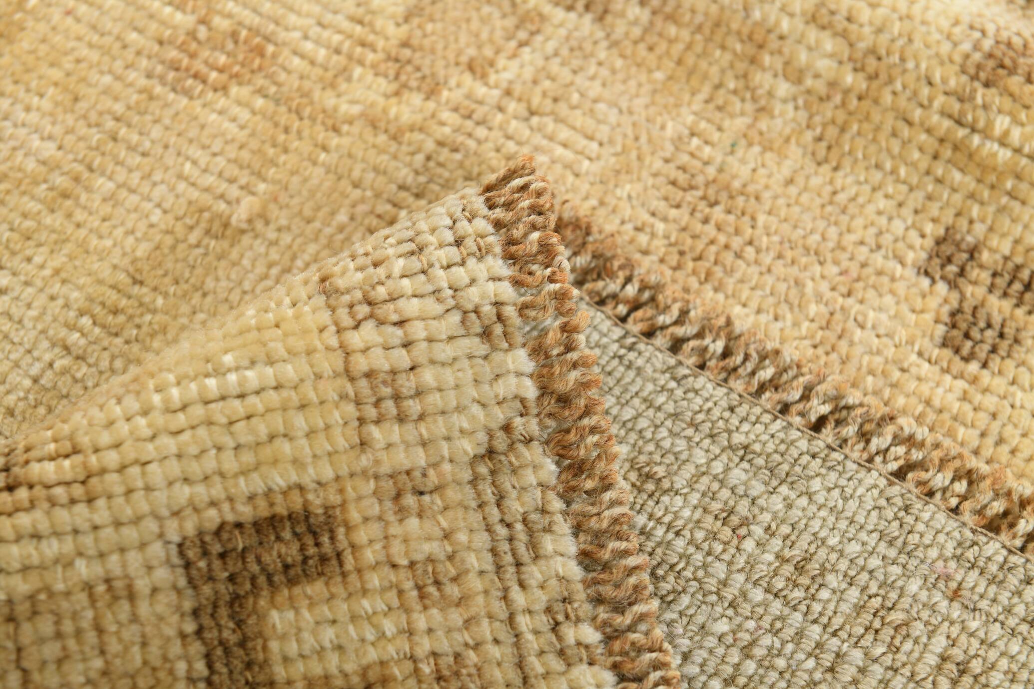 7x10 Vintage Cream & Brown Persian Rug, 205x316Cm