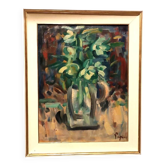 Peinture à l'huile sur toile Enzo Pregno. (Alexandrie, Égypte, 1898 - Florence, 1972)