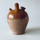 Old bohemian pottery, terracotta jug