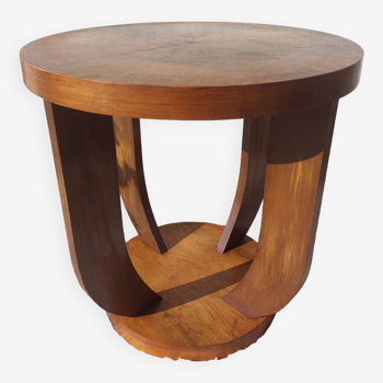 Round pedestal table, art deco