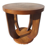 Round pedestal table, art deco