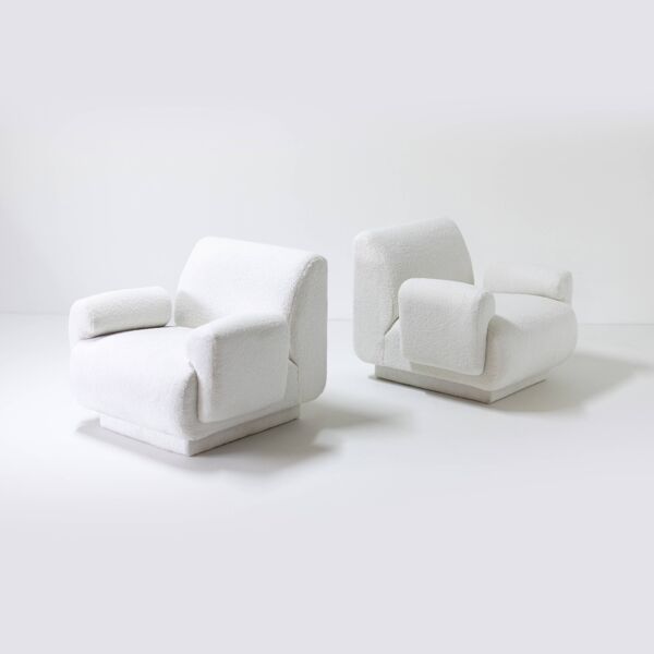 Paire de fauteuils attribués à Eberhardt Geißler, Veb Möbel Industrie, années 70