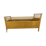 Lit enfant rotin vintage