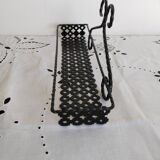 Spice rack in black openwork metal