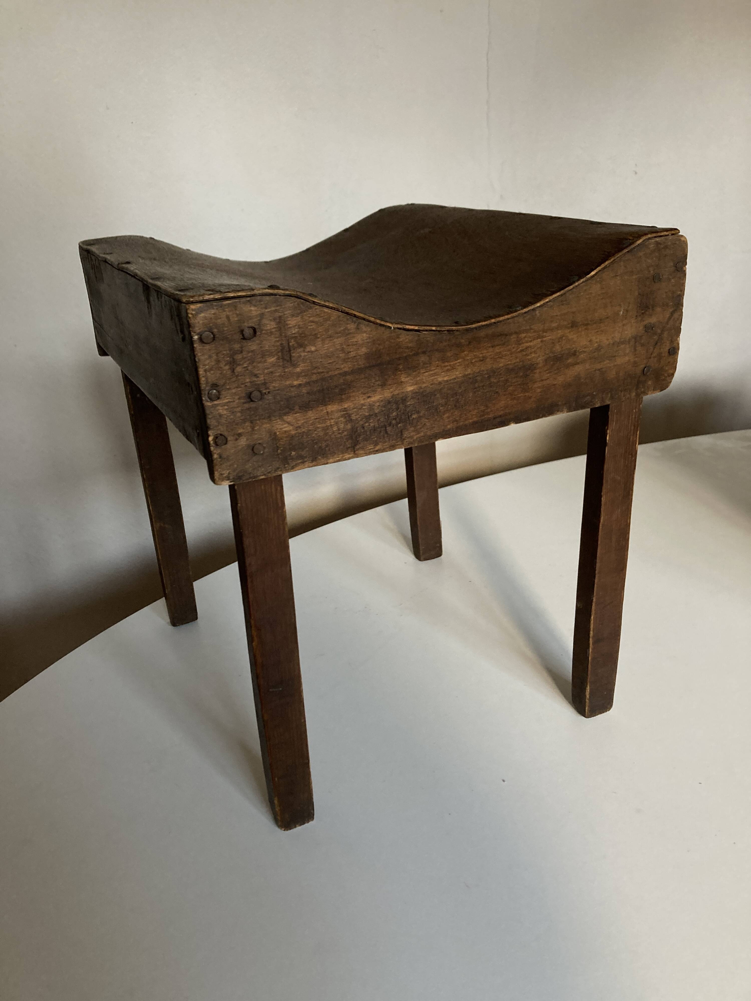 Curved Plywood stool popular art 1950