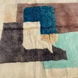 Handmade traditional beni ourain rug, size 150/250 cm.