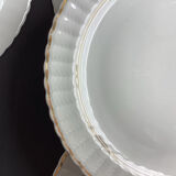 Set of 12 old porcelain dessert plates B & Cie