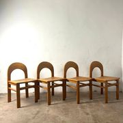 Set of 4 caned chairs Arcadia by Tagliabue di Cascina Armata, 1970-80.