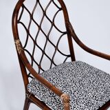 Rattan armchair. USA, 1970s.
