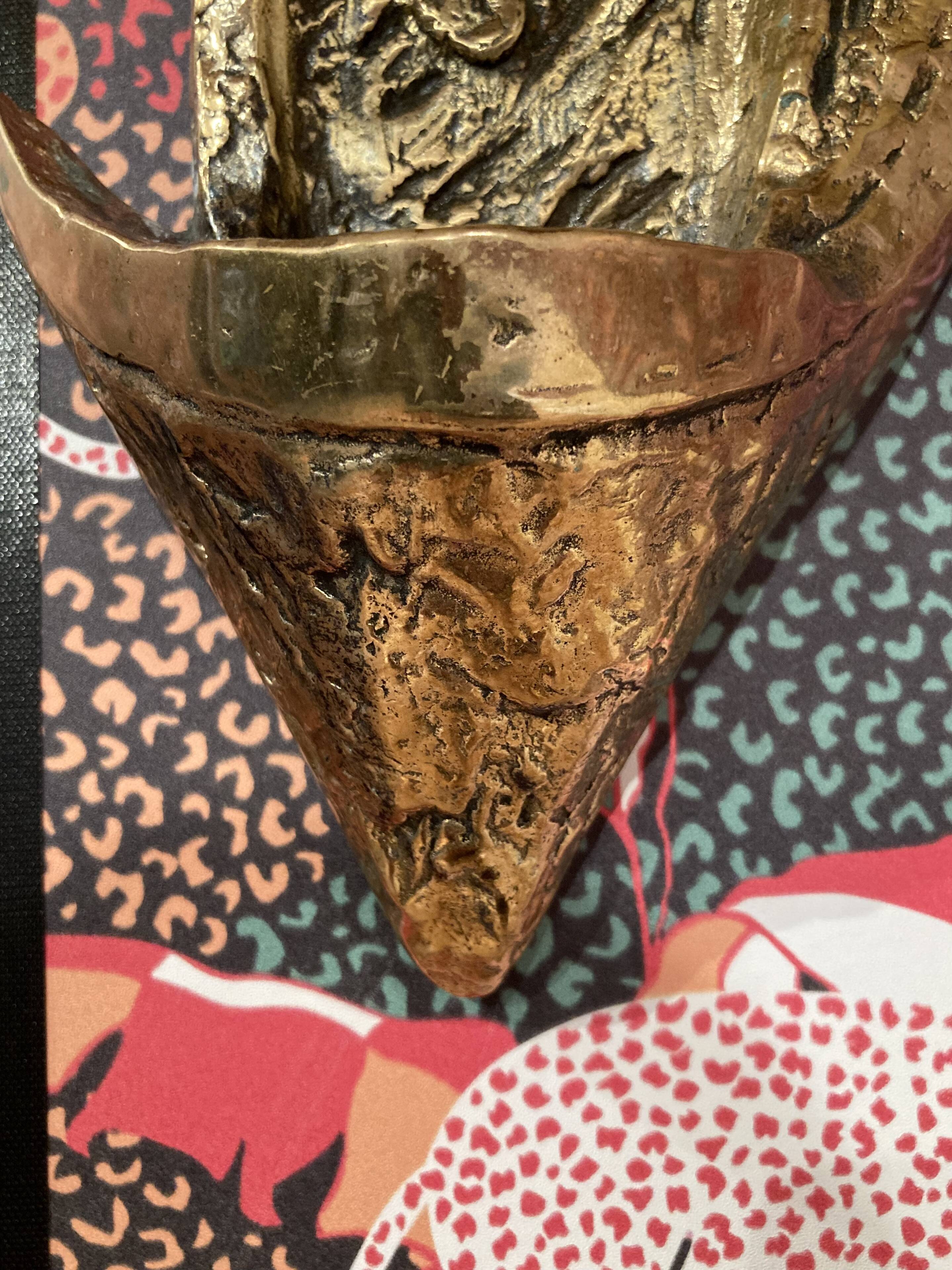 Large sculpture / candlestick "Scandinavian Design 1950".