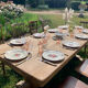 Solid oak monastery table