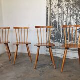 Set of 4 vintage bar bistro chairs