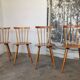 Set de 4 chaises bistrot à barreaux vintage