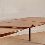 Scandinavian dining table with double extension