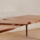 Table à manger scandinave à double rallonge