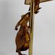 Pair of Sculptural Lamps in Gilt Bronze, Thai Dancers, 20th Century