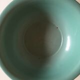 Dish plate glazed turquoise green farm, years 50