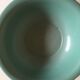 Dish plate glazed turquoise green farm, years 50