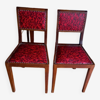 2 leather chairs
