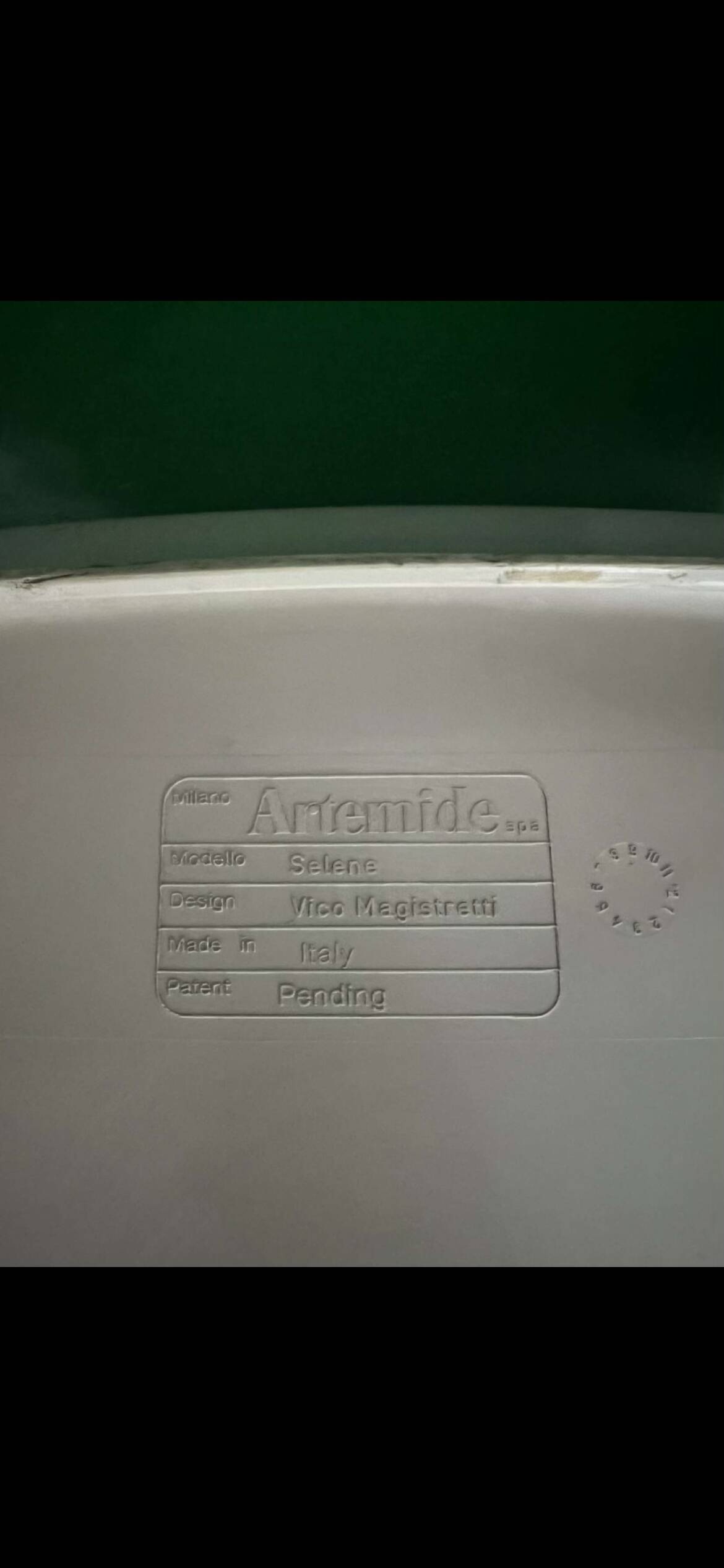 – Pair of original Selene chairs by Vico Magistretti for Artemide (196