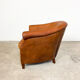 Vintage sheep leather club chair tub maastricht