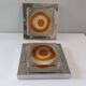 Pair of Italian Mazzega glass wall lights