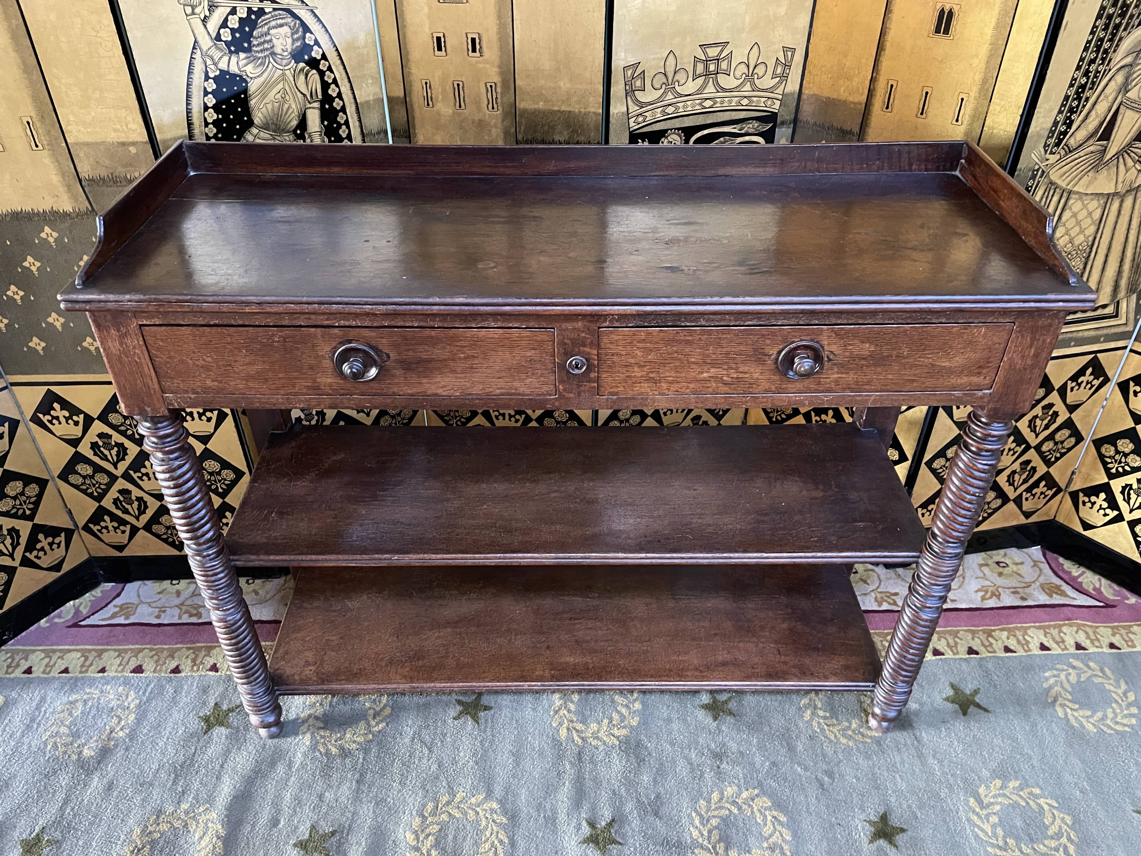 Dessert - dressoir Louis Philippe in oak 19th