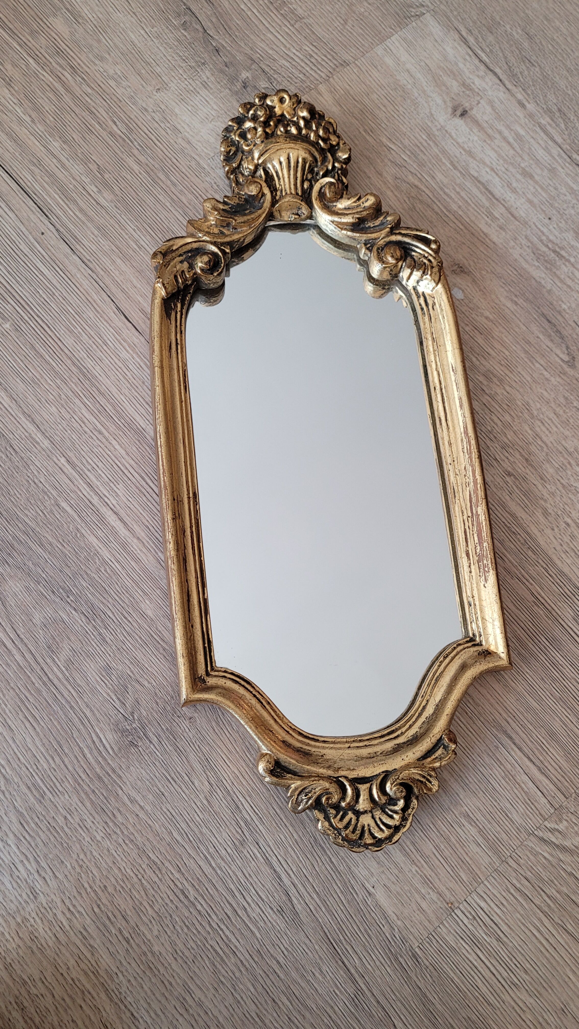 Golden mirror bouquet flowers 41 x 17