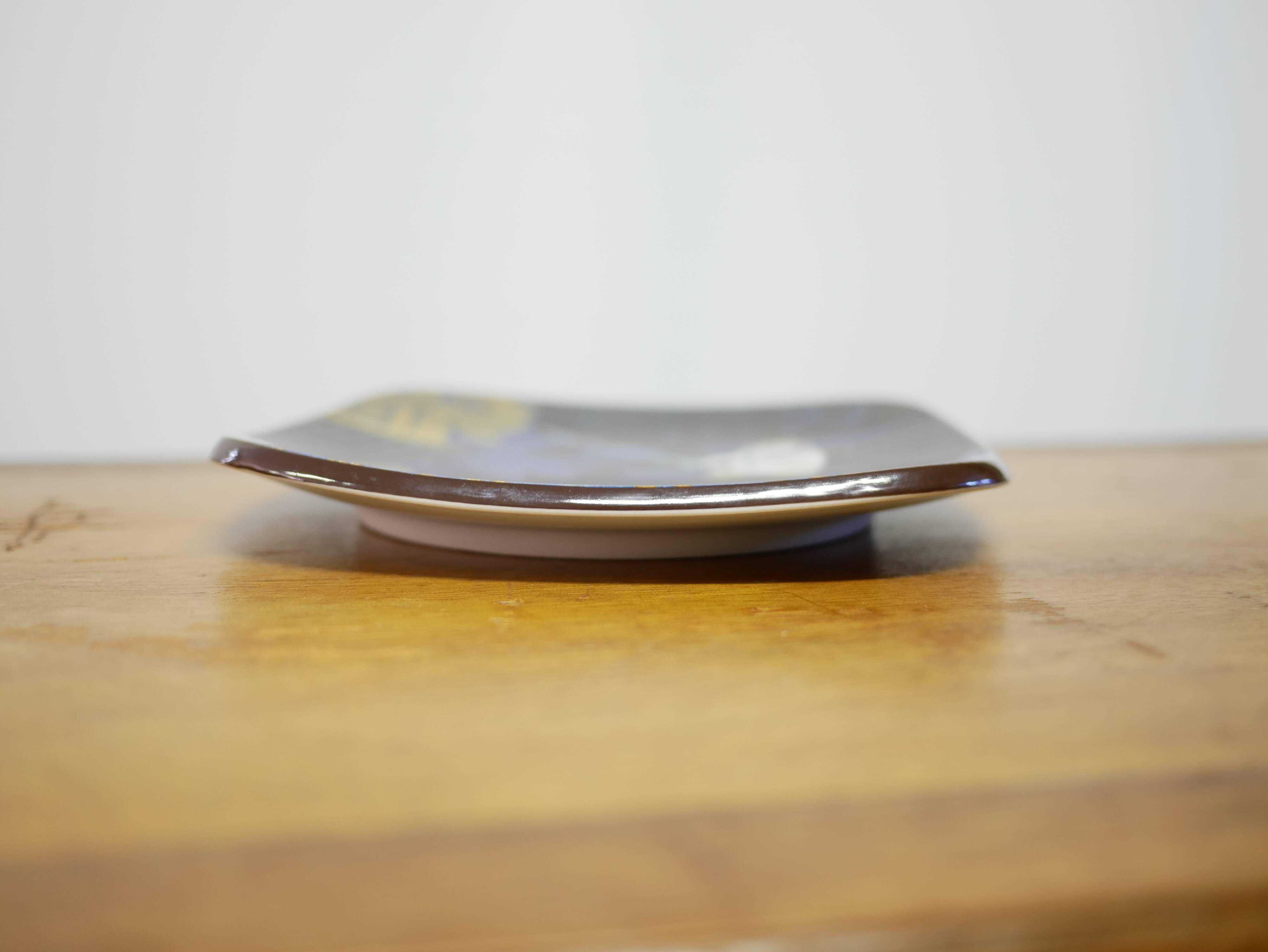 Vintage Scandinavian plate in ceramic by R. Uosikkinen, Arabia Finland