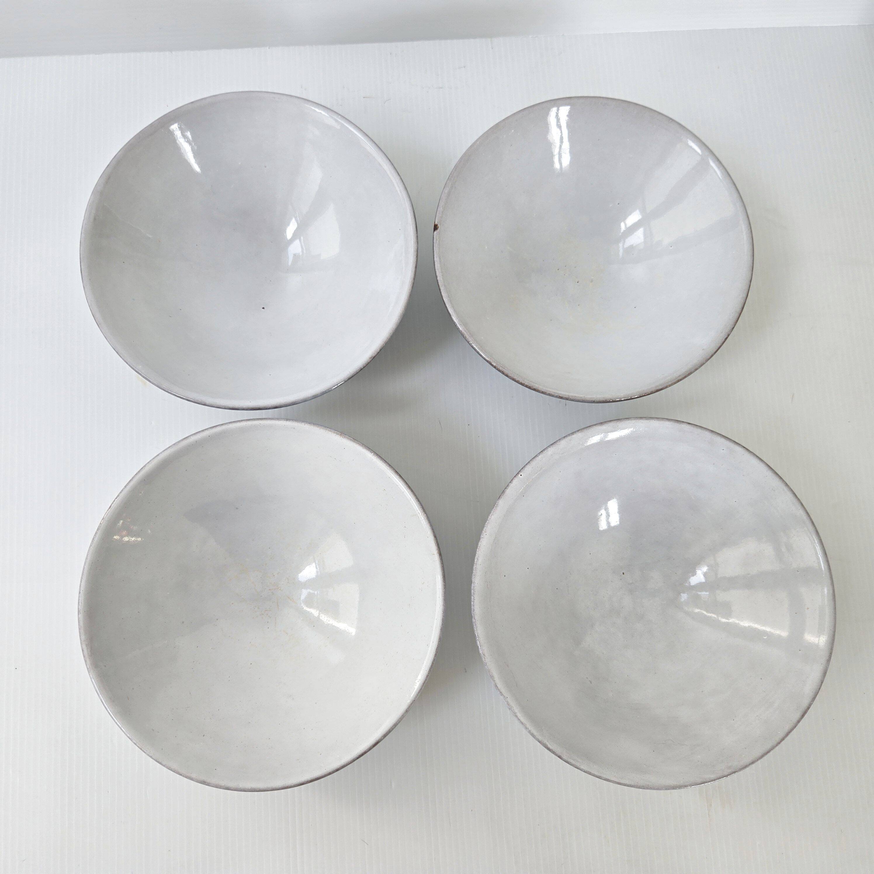 Set of 4 bowls by Jacques Rivier, 1950s vintage