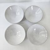 Set of 4 bowls by Jacques Rivier, 1950s vintage