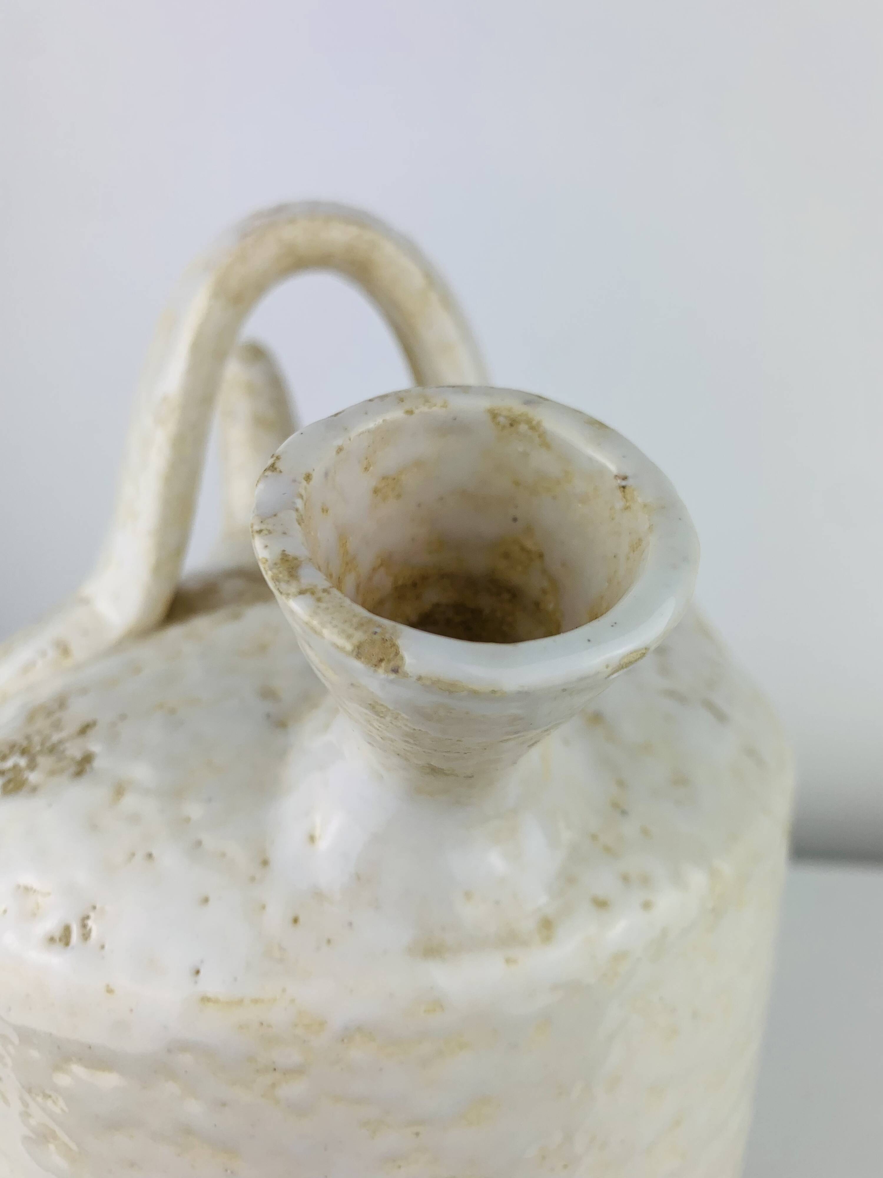 Ceramic pitcher jug by Pablo Sanguino, rooster, 1960s