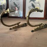 Pair of bronze curtain tiebacks