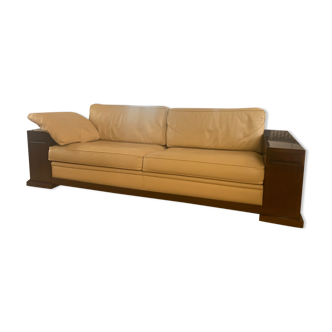 Hugues Chevalier leather sofa